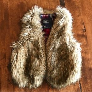 Faux fur vest